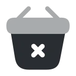 Bag Cross SVG Icon